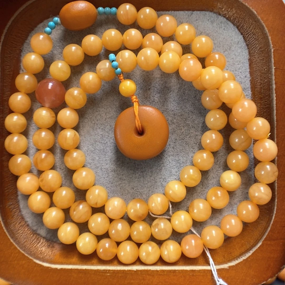 未镶嵌蜜蜡手串蜜蜡手串