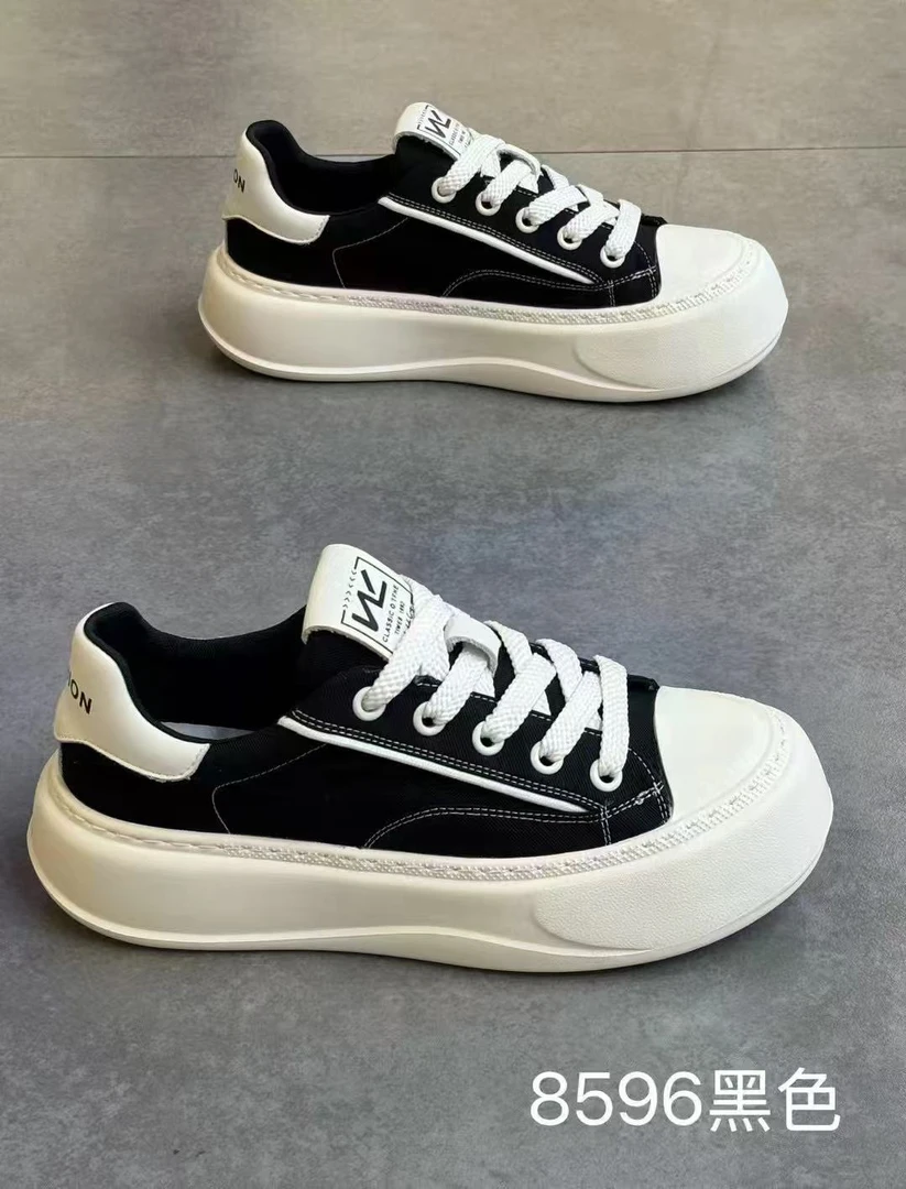 【爆款推举】温州高品质 板鞋 帆布 夏款 增高 软底 透气   轻便