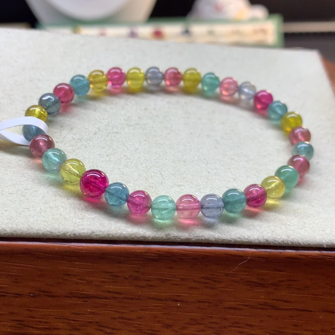 【闪购商品】碧玺手串未镶嵌糖果色