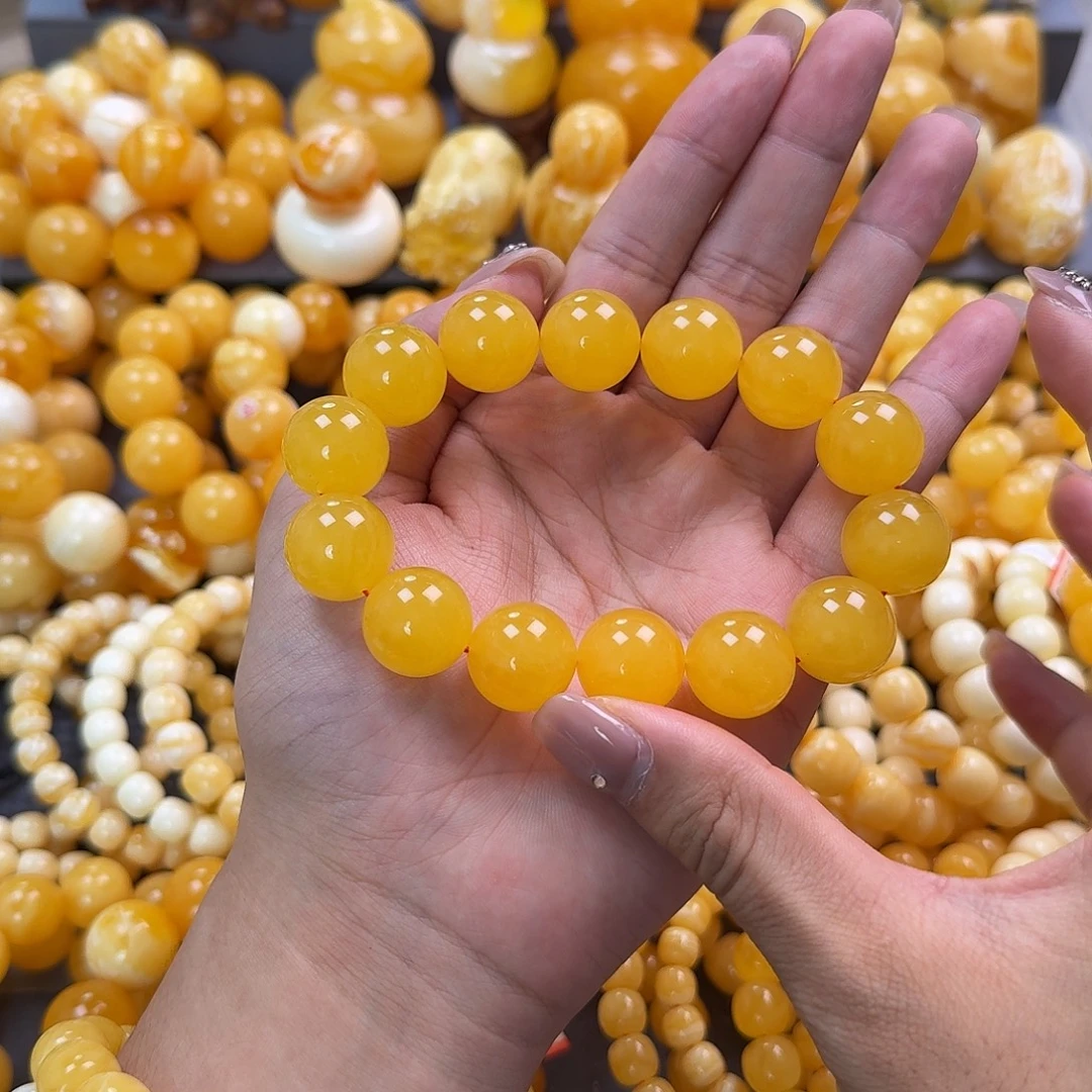 蜜蜡未镶嵌珠宝奇石同料17.5mm