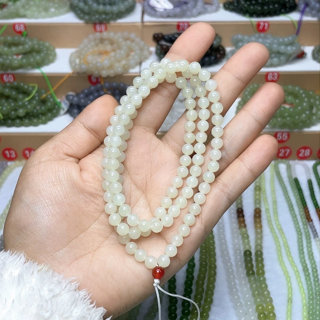 和田玉颈饰未镶嵌6mm