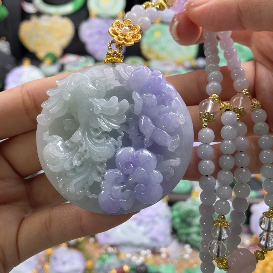 翡翠未镶嵌颈饰代编织