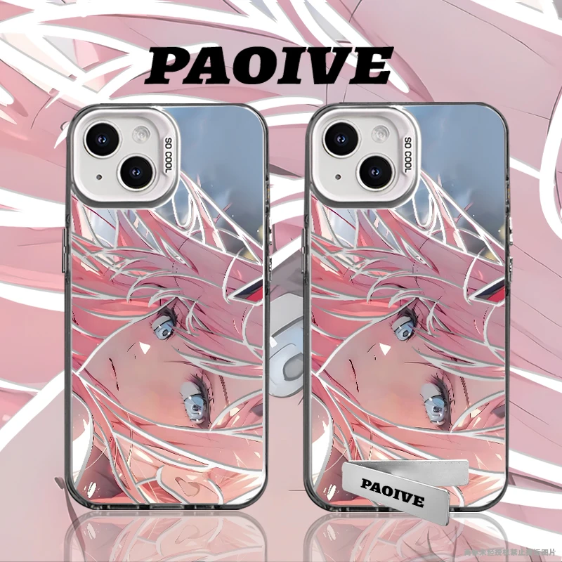 02适用于创意小众苹果华为一加小米手机彩银炫酷手机壳paoive