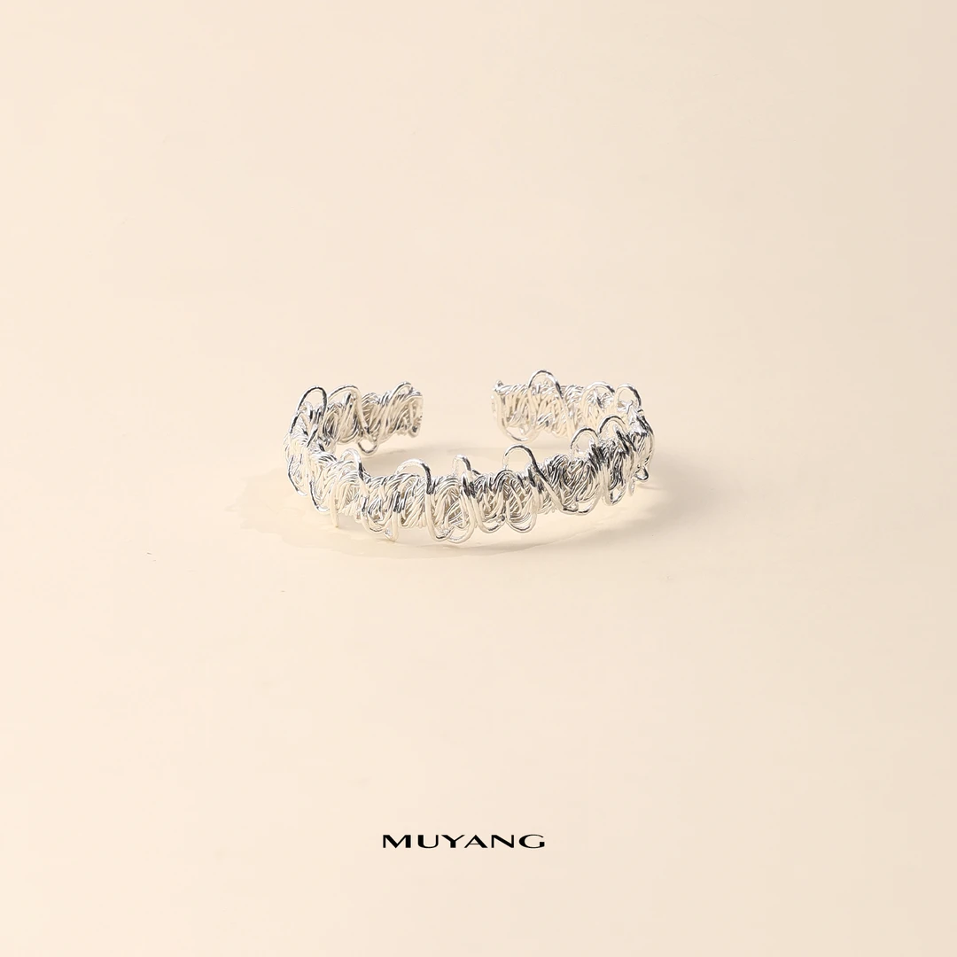 muyang/慕阳 铜合金手镯 手工气质复古小众简约梵晨手镯