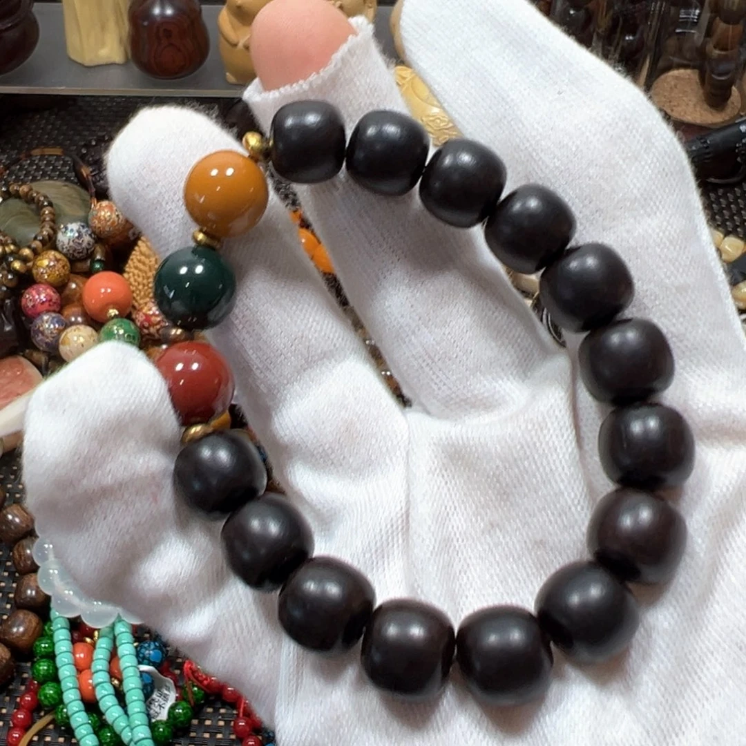 【闪购商品】非洲檀香无事牌12单圈手串