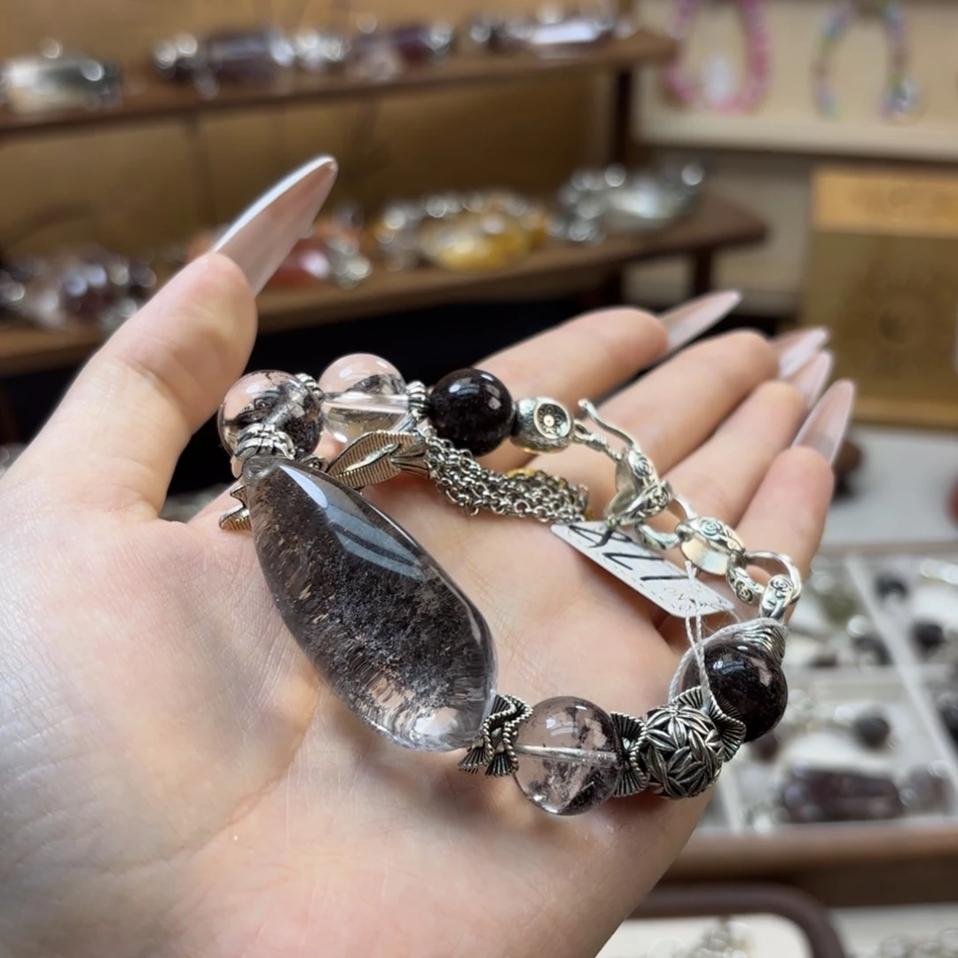 啊***多水晶手链合金幽灵手链