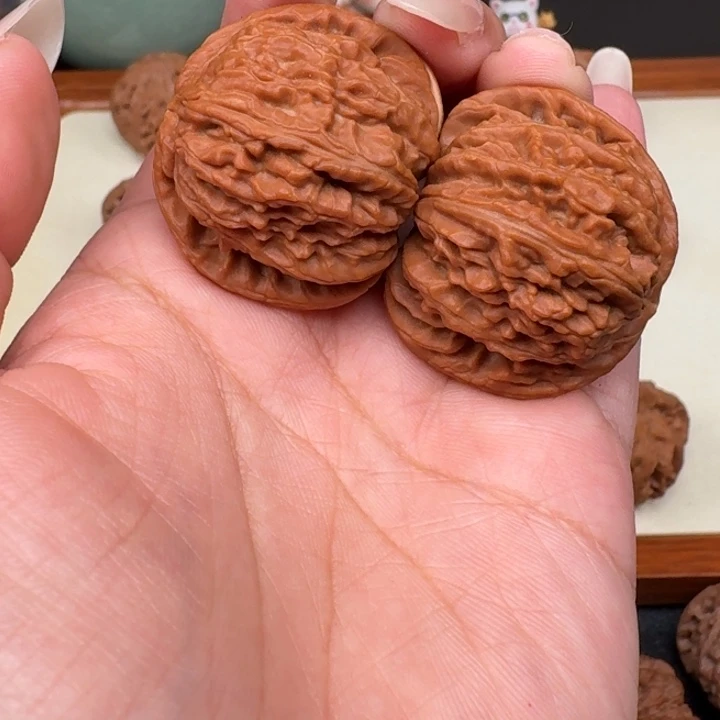 把件文玩核桃全品白狮子35