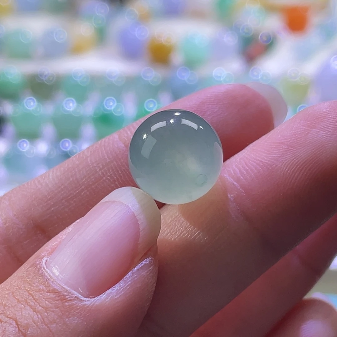 散珠翡翠展示勿拍缅甸翡翠a货卡12葡萄绿