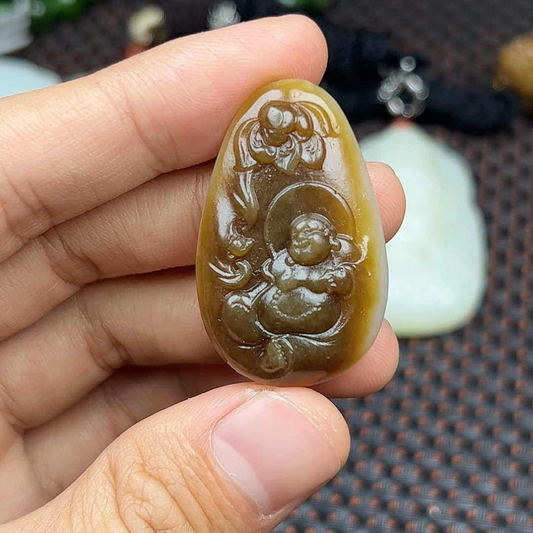 和田玉未镶嵌挂件