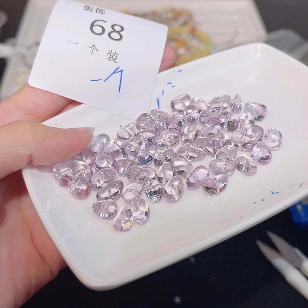 水晶珠宝半成品未镶嵌68 。