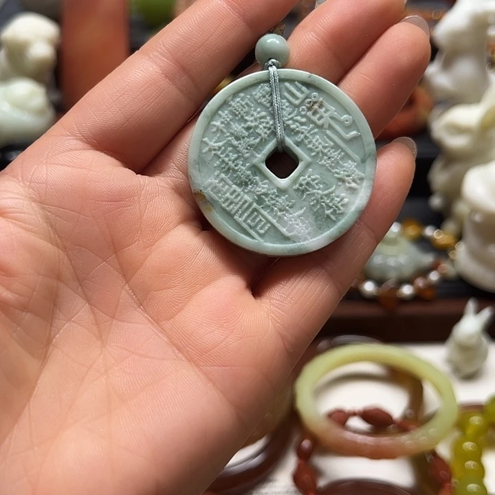 蛇纹石玉吊坠未镶嵌用****0