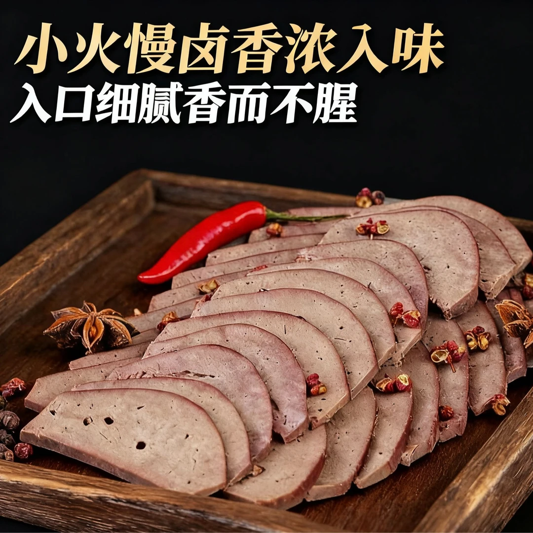 【当天新鲜】猪肝盐水猪肝开袋即食真空包装新鲜现做卤味熟食下酒菜