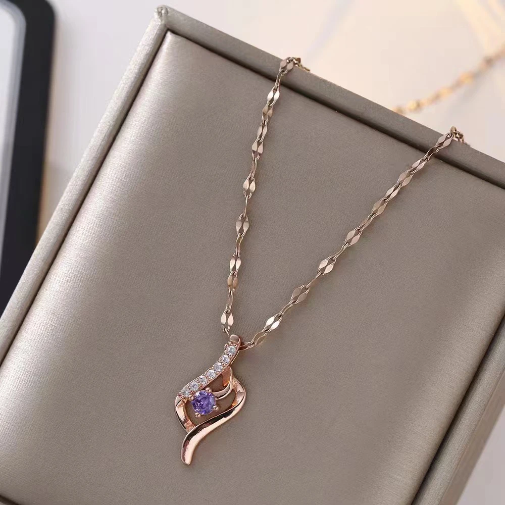 XL115多米丽 精工双S锆石项链