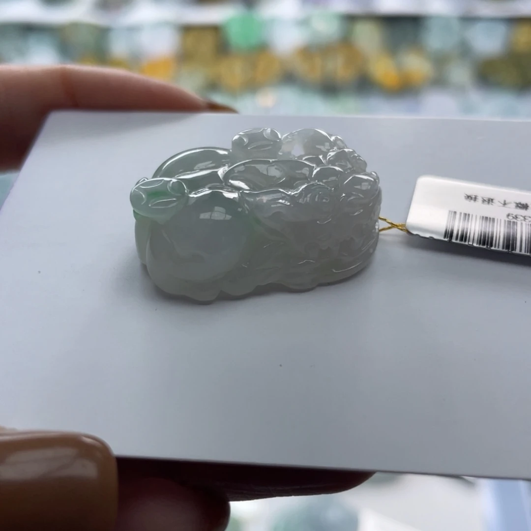 翡翠未镶嵌颈饰貔貅