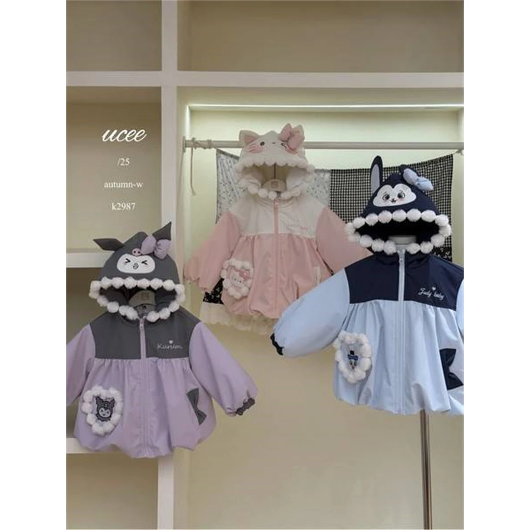 釉兮·25冬~卡通连帽外套K2987（汉服童装）