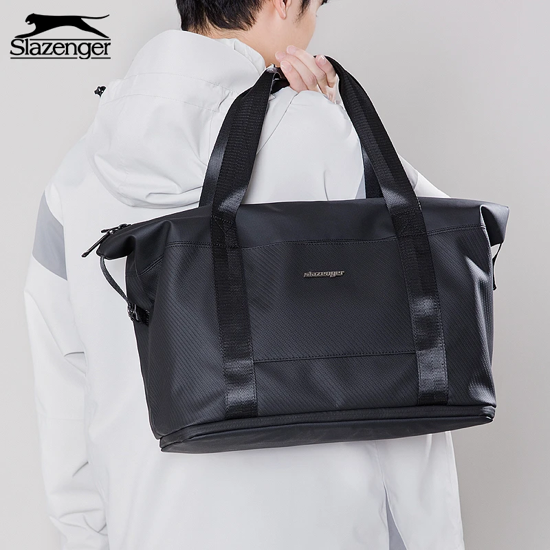 Slazenger/史莱辛格大容量旅行包男女短途出差手提包运动包可扩容
