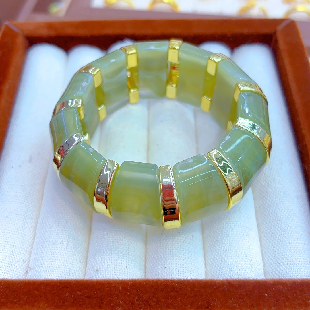 铜合金手镯 时尚爆款弹力绳几何复古512-2-9小众百搭简约高级感