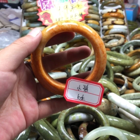 未镶嵌蛇纹石玉手镯小*