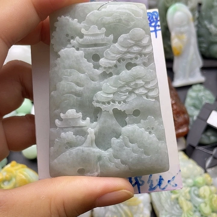 翡翠未镶嵌颈饰天然翡翠