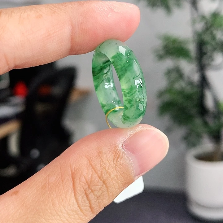 翡翠未镶嵌戒指14号