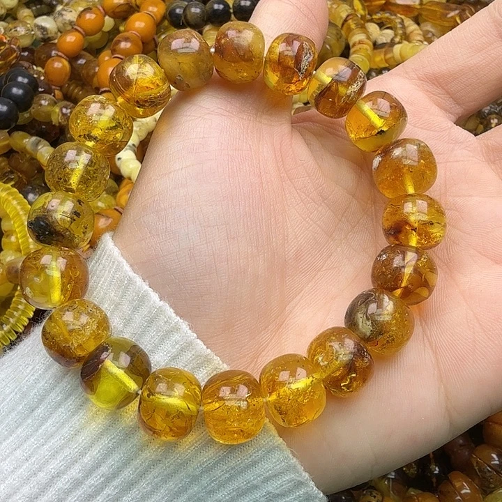 琥珀未镶嵌珠宝奇石