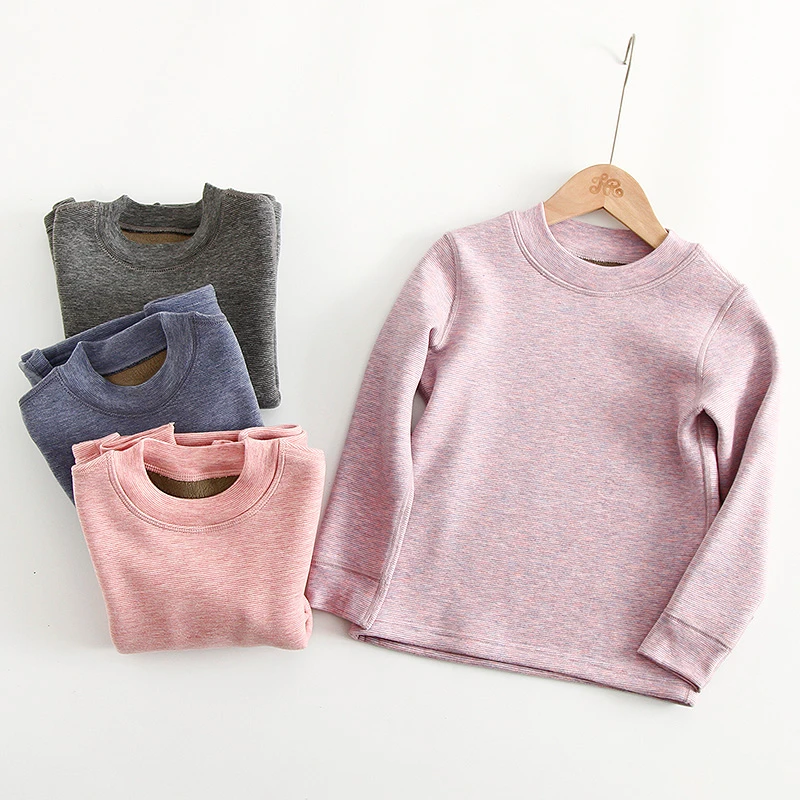 儿童羊毛保暖裤加绒加厚保暖套装男童女童保暖裤宝宝秋冬校服神器