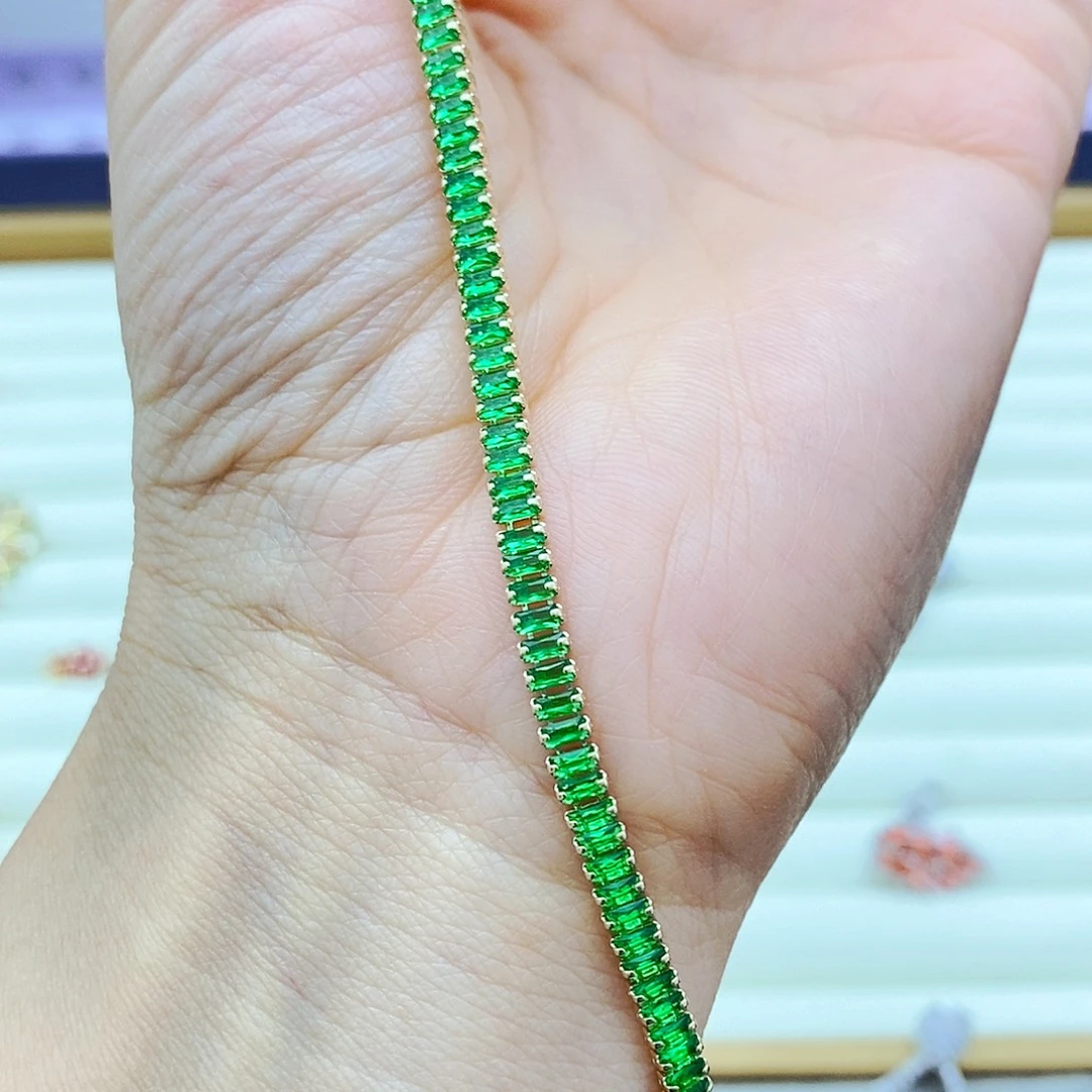 未镶嵌手链祖母绿
