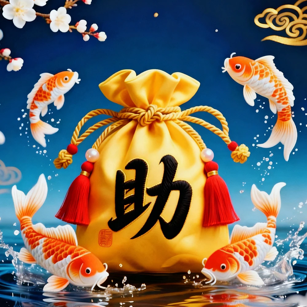 5号老师推荐 贵人 帮忙 手绘卡 福袋挂饰