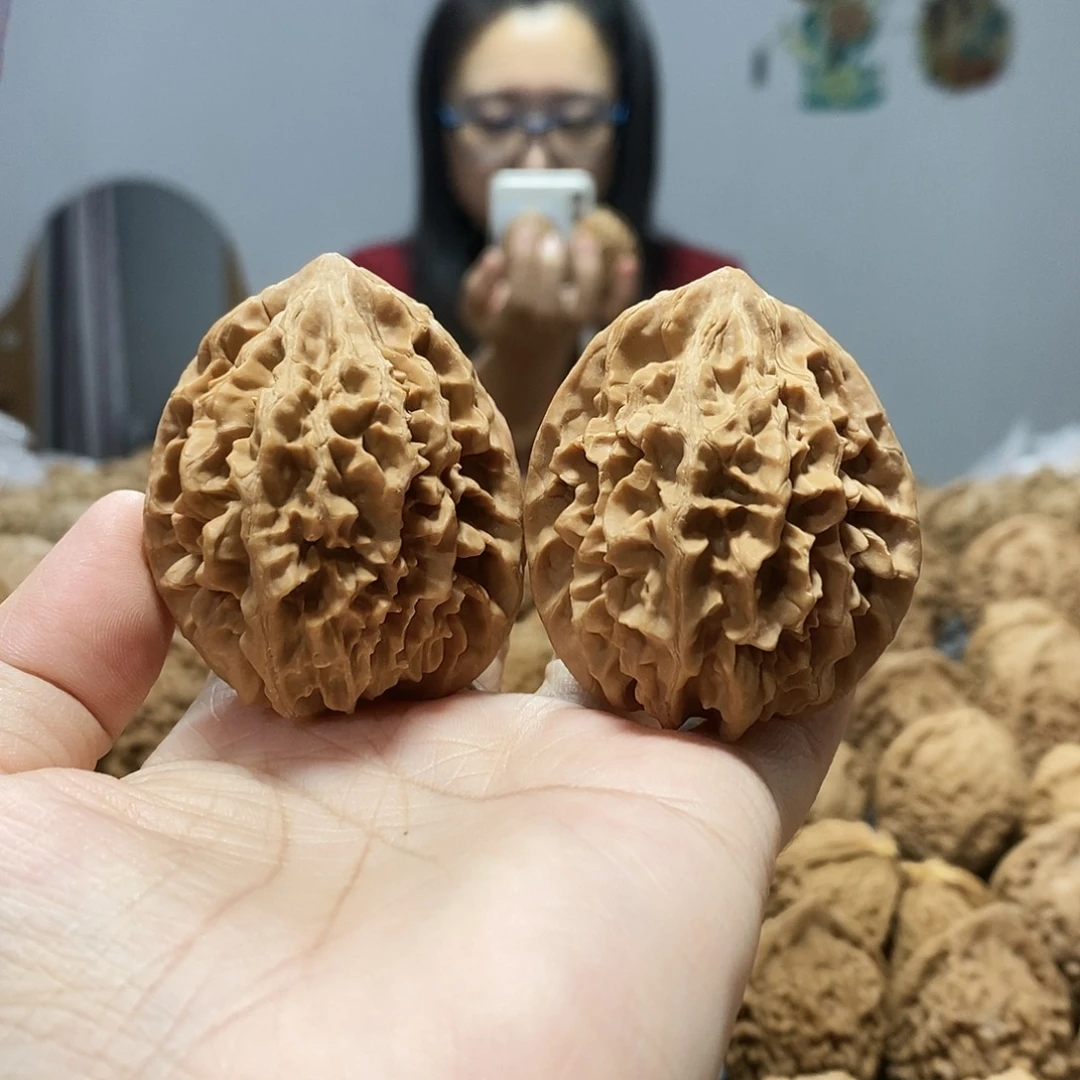 吊坠文玩核桃招财鼠42+