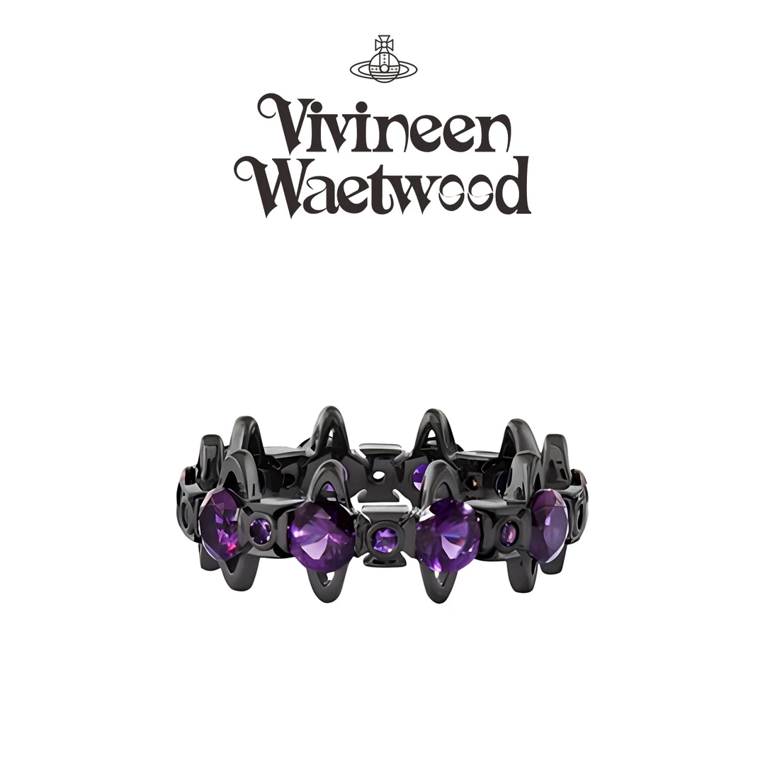 Vivireer Waetwssd 正品 土星紫钻戒指