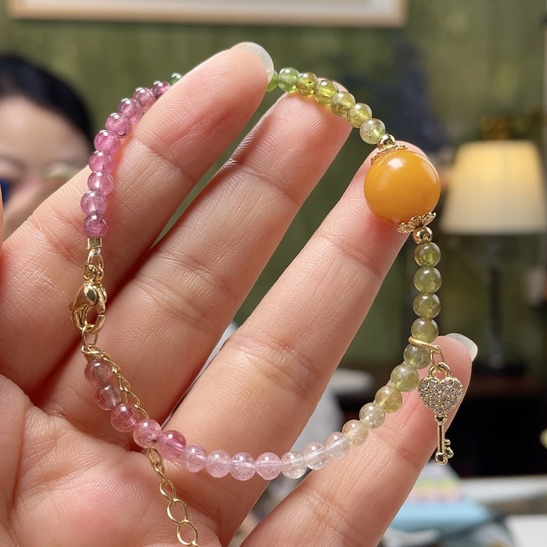 手链琥珀未镶嵌蜜蜡手链