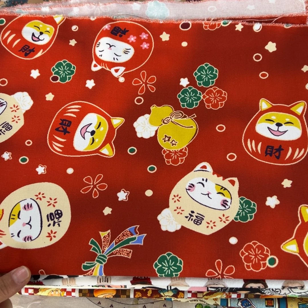 棉一米价纯棉8安帆布1.5米宽果子块