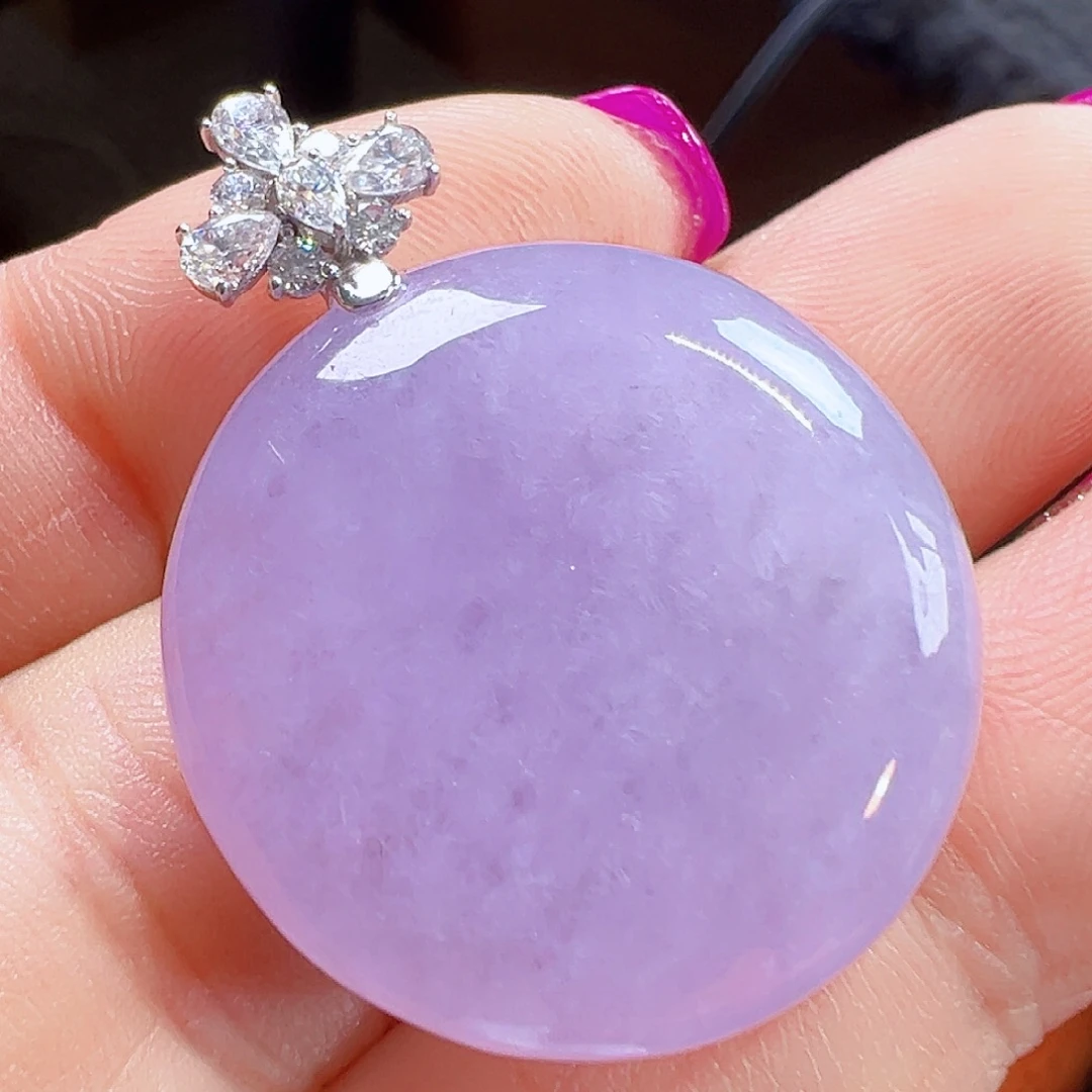 翡翠18K金镶嵌颈饰签收后24小时鉴赏期