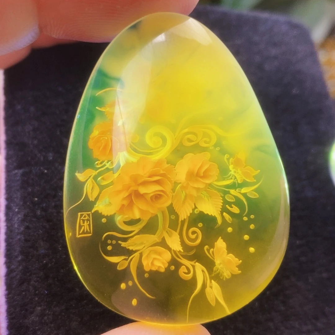 【闪购商品】金珀吊坠(不含链)未镶嵌