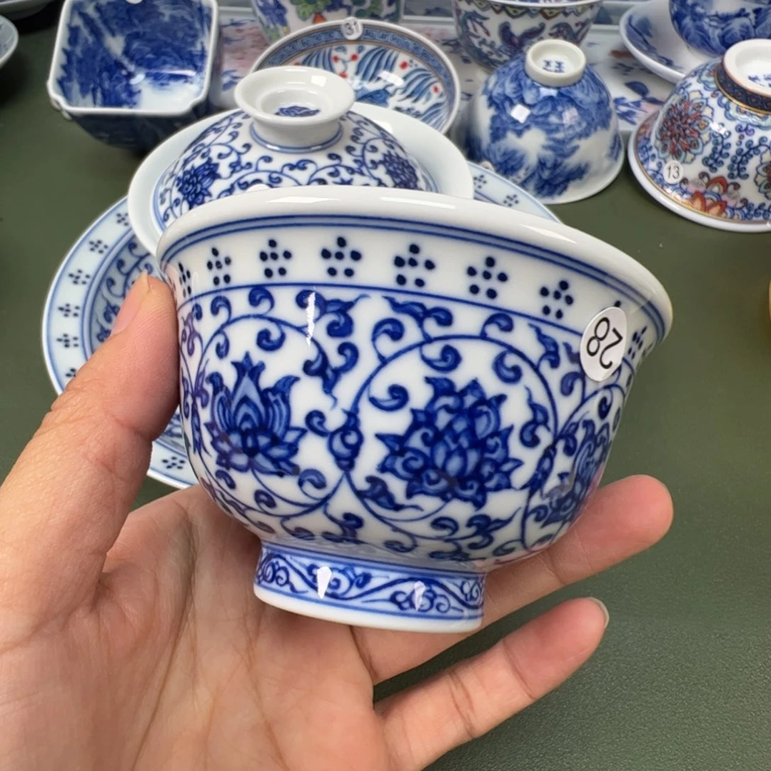 陶瓷景德镇纯手工纯手绘茶具木木28