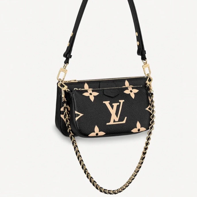 95新 LouisVuitton/路易威登 黑老花四合一 手提包 芯