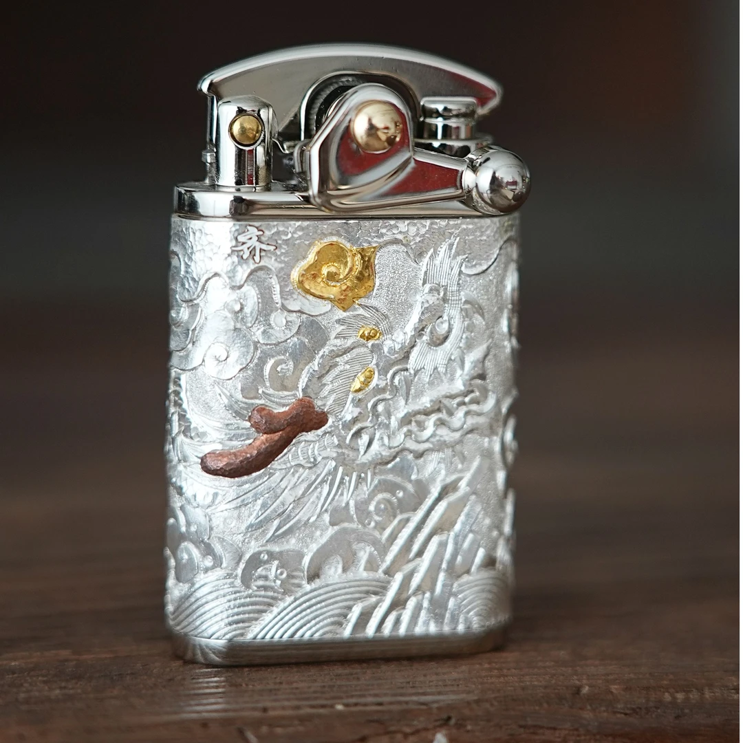 银壶家族创意摇臂机龙珠神龙青铜金盔甲设计男士适用高端礼品