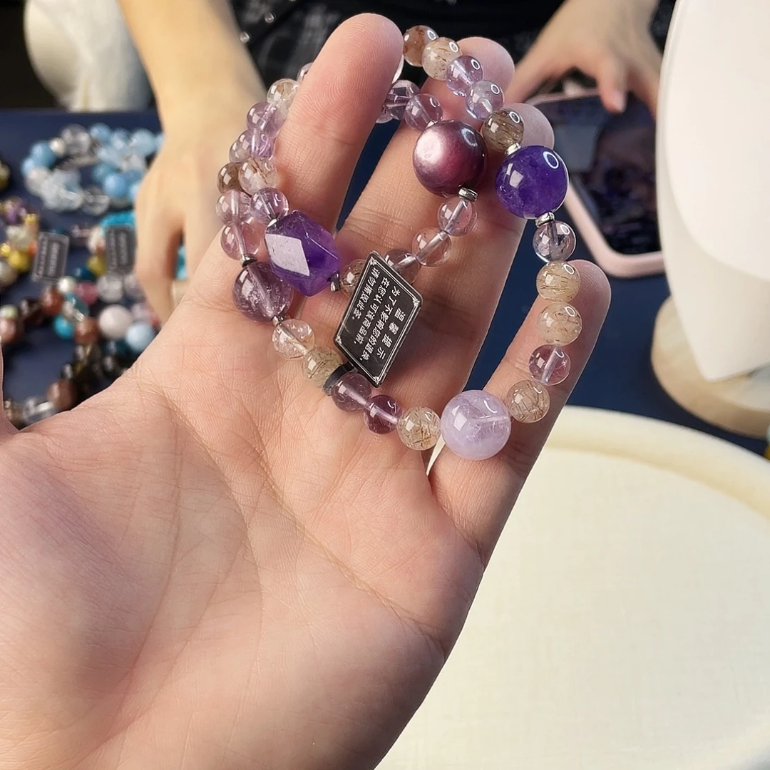 水晶银S925镶嵌手链