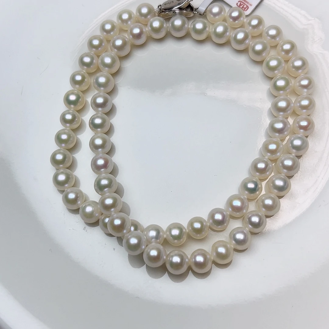 淡水珍珠颈饰银S925镶嵌