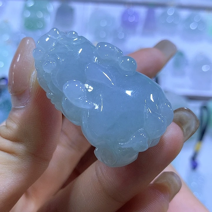 翡翠未镶嵌颈饰天然翡翠A货吊坠