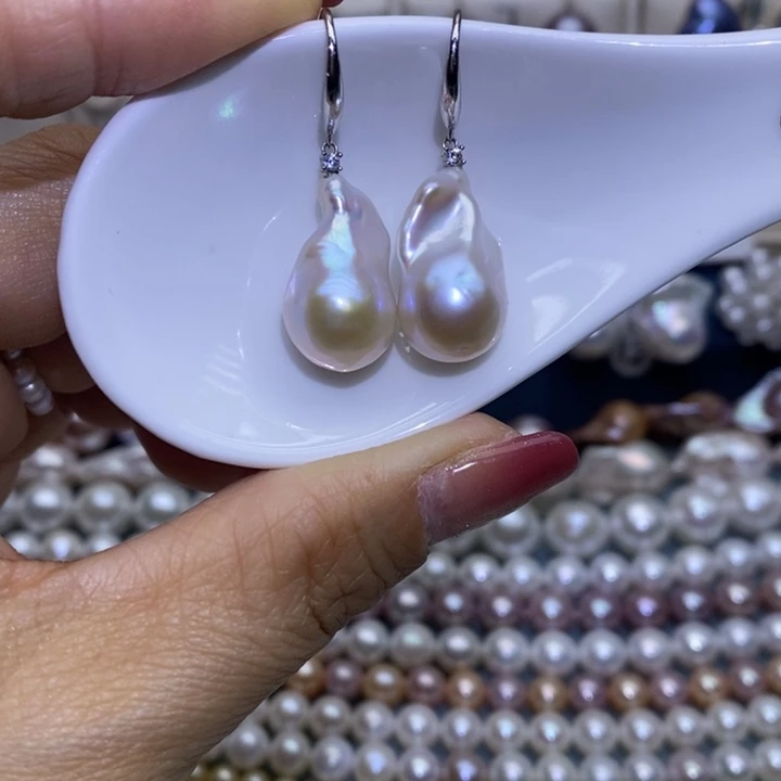 淡水珍珠珠宝首饰银S925镶嵌