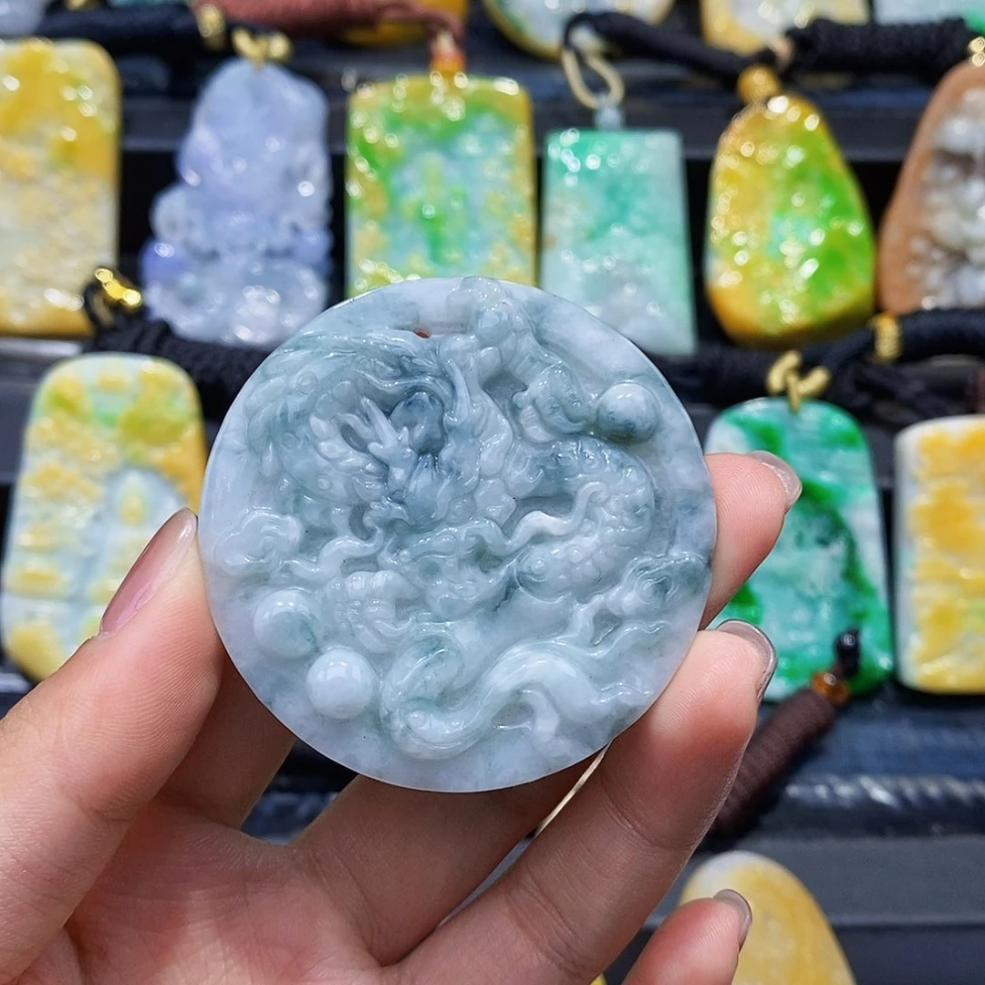 翡翠未镶嵌颈饰天然翡翠A货