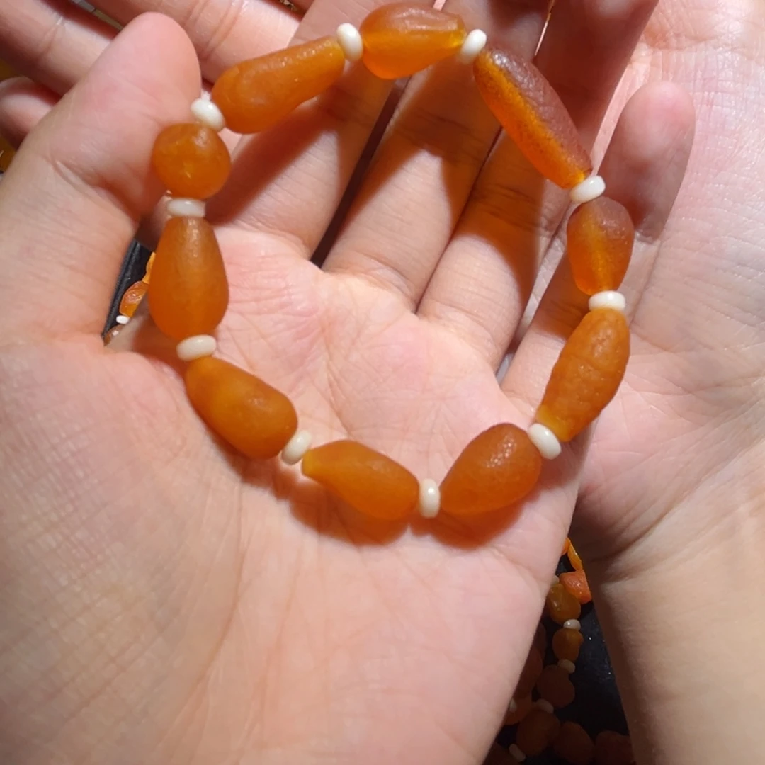 手链琥珀未镶嵌蜜蜡海漂手串