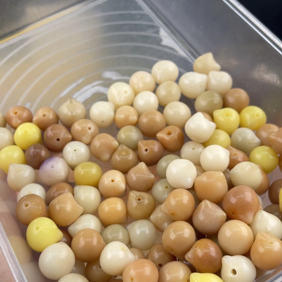 白玉菩提吊坠b 15mm/10+5/猫头