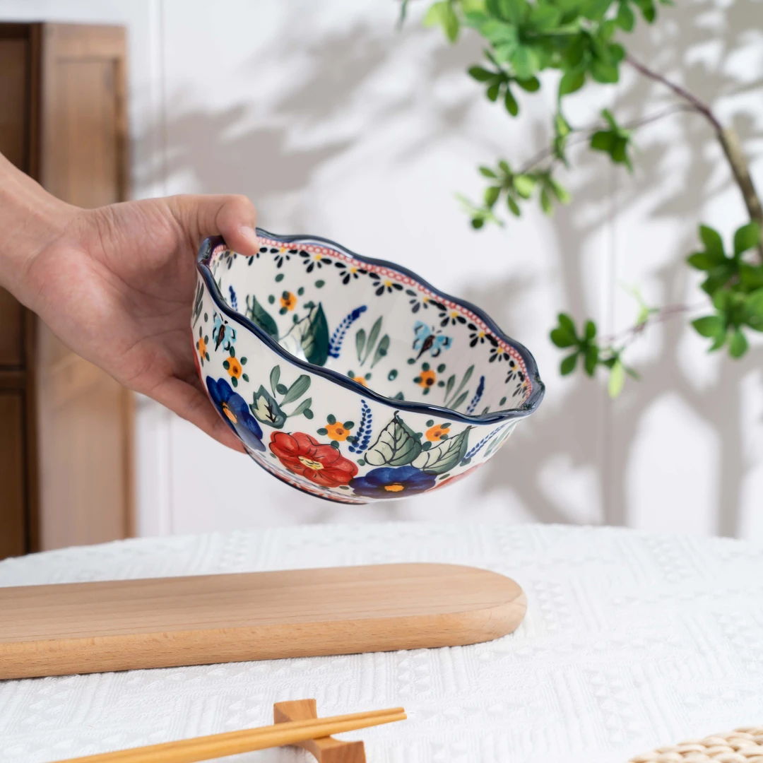 【西里西亚花边汤饭碗】新疆包邮6.5英寸花边碗