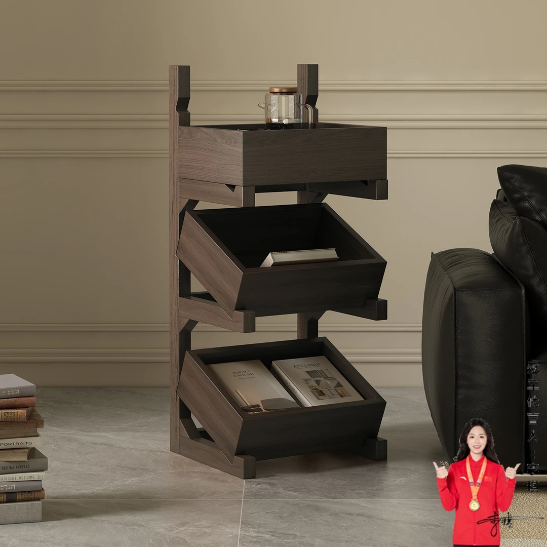 置物架多层收纳架零食小推车收纳置物架实木置物架零食架置物架