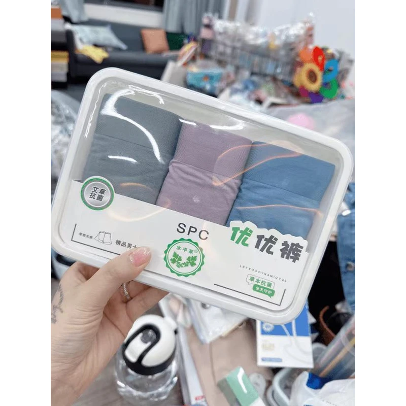 H003男士本草优优短裤一盒3条