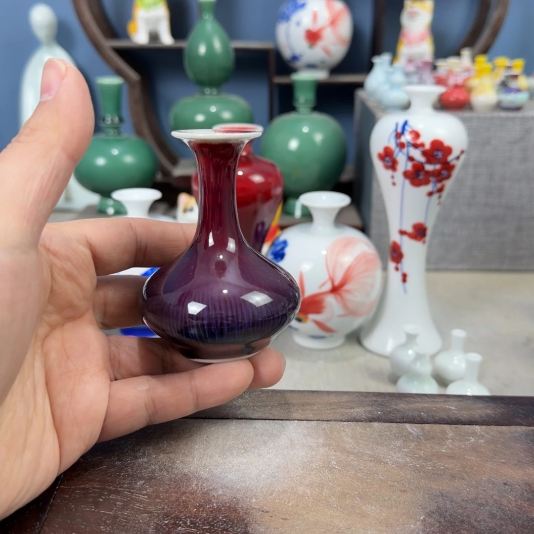 陶瓷手工小花器摆件