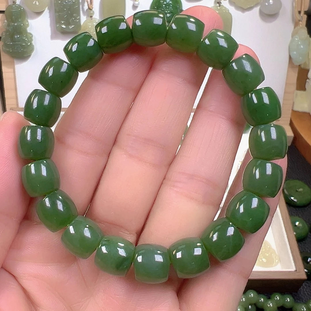 和田玉（碧玉）未镶嵌手链