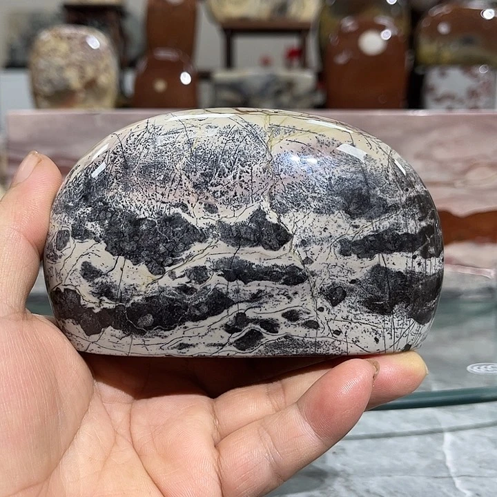 广西石6***8国画石摆件